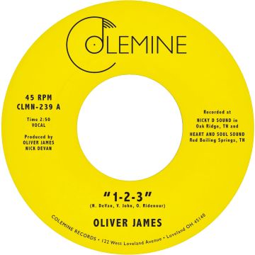 OLIVER JAMES - 1-2-3 / NOTHING IS FOREVER (DARK BLUE 7INCH)