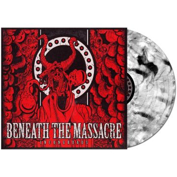 BENEATH THE MASSACRE - INCONGRUOUS (WHITE W/BLACK SWIRL VINYL)