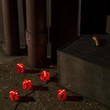 BRIGHT EYES - FIVE DICE, ALL THREES (RED & ORANGE SPLATTER VINYL)