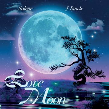 SOLENE & J. RAWLS - LOVE MOON B/W CAN'T CATCH ME IN LOVE (HEART SHAPED HOT PINK VINYL