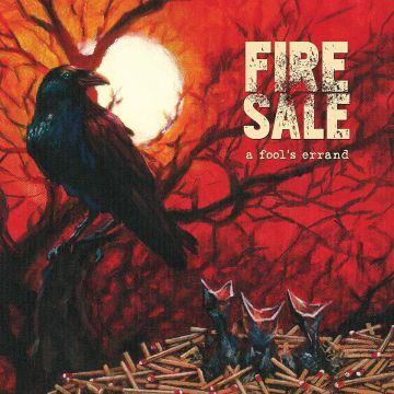 FIRE SALE - FOOL'S ERRAND (WHITE WITH RED & YELLOW SPLATTER)