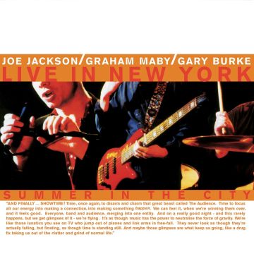 Joe Jackson - Summer In The City: Live In New York