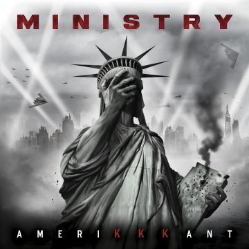 MINISTRY - AMERIKKKANT (GREY W/BLACK & WHITE SPLATTER VINYL)