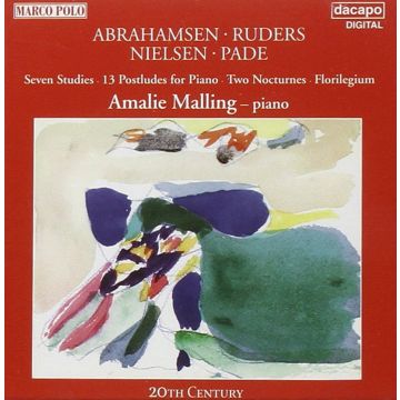 VARIOUS ARTISTS - ABRAHAMSEN B.1952 7 STUDIES. RUDERS B.1949 13 POSTLUDES FOR PIANO