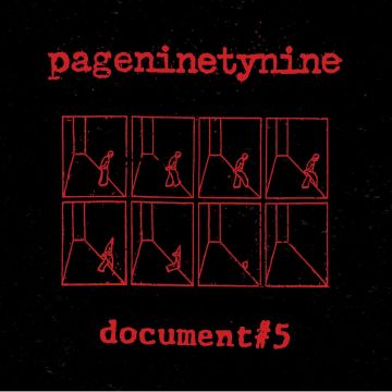 PAGENINETYNINE - DOCUMENT #5 (CLEAR WITH BLACK & RED SPLATTER)