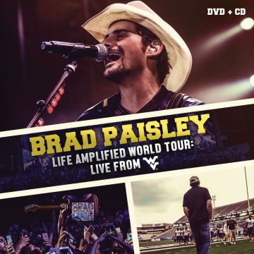 [CD/DVD] BRAD PAISLEY - LIFE AMPLIFIED WORLD TOUR: LIVE FROM WVU