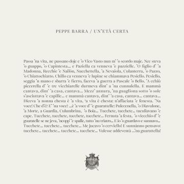 BARRA PEPPE - UN ETA CERTA
