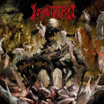 INCANTATION - PROFANE NEXUS (SWAMP GREEN WITH RED, WHITE & BLACK SPLATTER VINYL