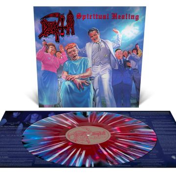 DEATH - SPIRITUAL HEALING - REISSUE (RED, CYAN BLUE & BLACK TRI COLOR MER