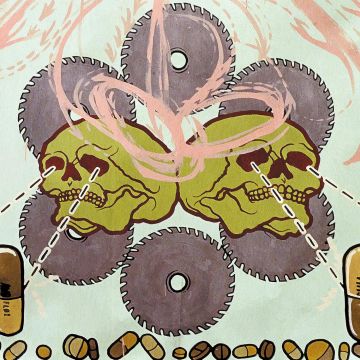 AGORAPHOBIC NOSEBLEED - FROZEN CORPSE STUFFED WITH DOPE (SILVER INSIDE COKE BOTTLE GREEN
