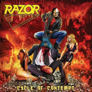 RAZOR - CYCLE OF CONTEMPT (NEON YELLOW VINYL)