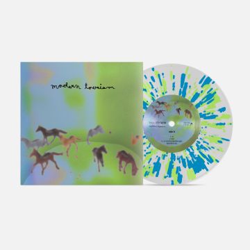 FEEBLE LITTLE HORSE - MODERN TOURISM (CLEAR BLUE & GREEN 7INCH)