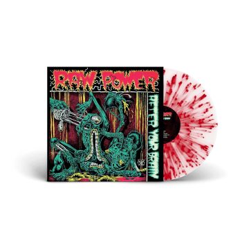 RAW POWER - AFTER YOUR BRAIN (WHITE/RED SPLATTER VINYL)