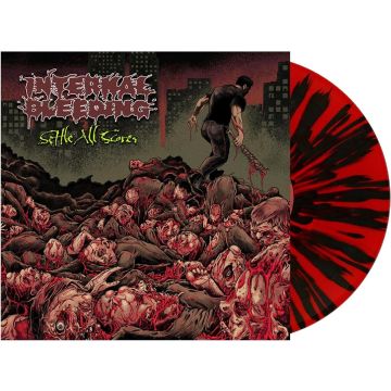 INTERNAL BLEEDING - SETTLE ALL SCORES (RED W/ BLACK SPLATTER VINYL)