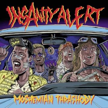 INSANITY ALERT - MOSHEMIAN THRASHODY (CRYSTAL CLEAR VINYL W/ ORANGE, TURQUOISE & P