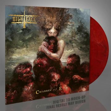 NIGHTFALL - CHILDREN OF EVE (RED/WHITE/BLACK MARBLED VINYL)