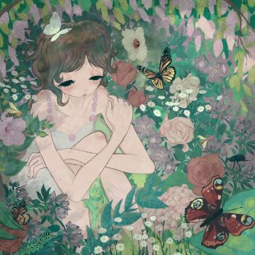 TEMACHII - FLORA MANIIA (PINK IN BONE COLOR VINYL)