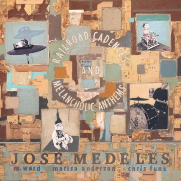 MEDELES,JOSE W/ M. WARD; MARISA ANDERSON & CHRIS FUNK - RAILROAD CADENCES & MELANCHOLIC ANTHEMS (CLEAR W/ BLACK SMOKE VIN