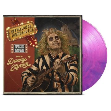 VARIOUS ARTISTS - BEETLEJUICE BEETLEJUICE SCORE ALBUM (PINK & VIOLET HAND POURED VI