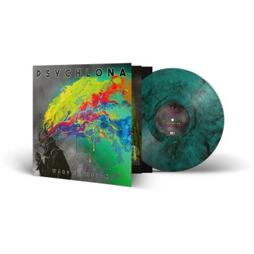 PSYCHLONA - WARPED VISION (GREEN & BLACK MARBLE VINYL)