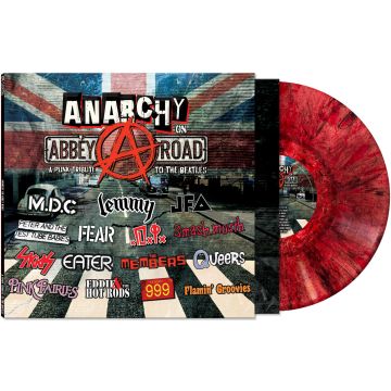 VARIOUS ARTISTS - ANARCHY ON ABBEY ROAD - A PUNK TRIBUTE TO THE BEATLES (RED MARBLE