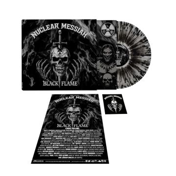 NUCLEAR MESSIAH - BLACK FLAME (LIMITED EDITION/CLEAR/SILVER/BLACK SPLATTER VINYL)