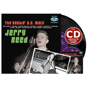 JERRY REED - ROCKIN' U.S. MALE (10INCH/BOOKLET/POSTCARD)
