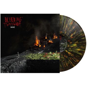 BLEEDING THROUGH - NINE (FOREST GREEN ORANGE & YELLOW SPLATTER VINYL)