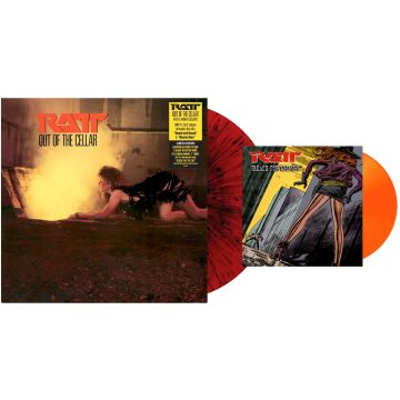 RATT - OUT OF THE CELLAR (40TH ANNIVERSARY) (RED/BLACK SPLATTER & NEON O