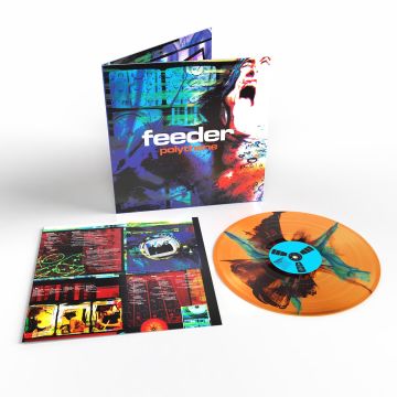 FEEDER - POLYTHENE (30TH ANNIVERSARY) (TRANSPARENT ORANGE/BLACK/BLUE VINYL