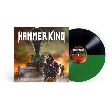 HAMMER KING - KING IS RISING (SPLIT BLACK GREEN VINYL)