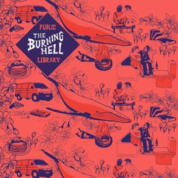 BURNING HELL - PUBLIC LIBRARY (MARBLED RED VINYL)
