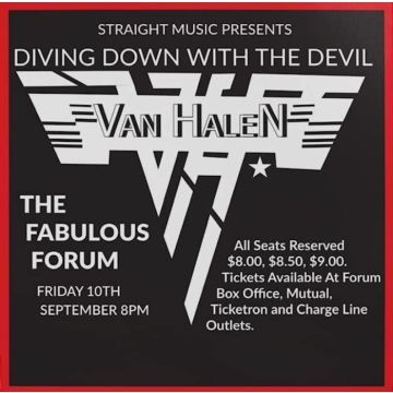 VAN HALEN - DIVING DOWN WITH THE DEVIL- LIVE AT THE LA FORUM 1982