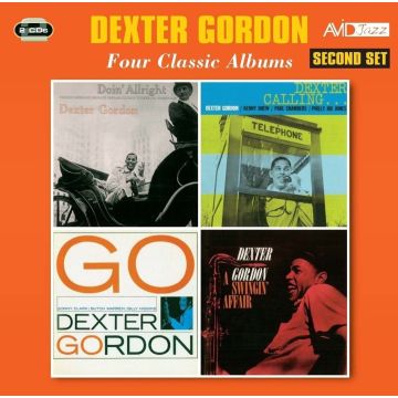 DEXTER GORDON - 4 CLASSIC ALBUMS: DOIN ALRIGHT / DEXTER CALLING / GO / A SWINGIN