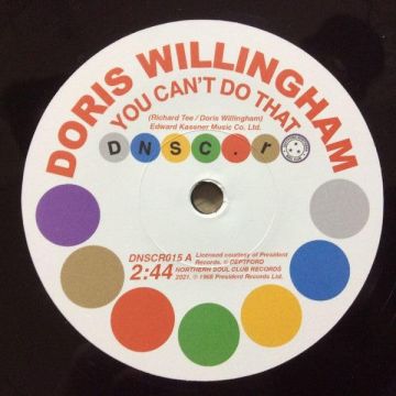 WILLINGHAM,DORIS & PAT HERVEY WITH THE TIARAS - YOU CAN'T DO THAT / CAN'T GET YOU OUT OF MY MIND