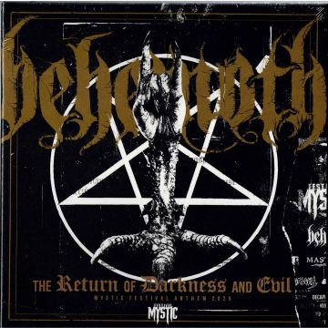 BEHEMOTH - THE RETURN OF DARKNESS AND EVIL (MYSTIC FESTIVAL ANTHEM 2026) EP 7" SMOKE/NATUREL/BLACK