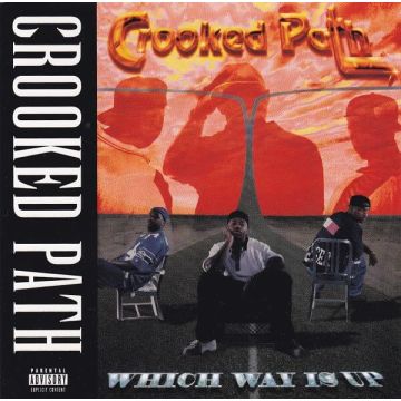 CROOKED PATH - WHICH WAY IS UP (RED OPAQUE MARBLED W/YELLOW VINYL)