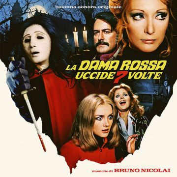 RSD22 Bruno Nicolai - La Dama Rossa Uccide Sette Volte (The Red Queen Kills Seven Times) [2LP] (Blood Red Vinyl, remastered, 2 bonus tracks, gatefold, indie exclusive)