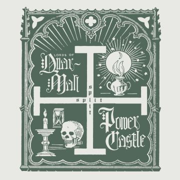 LORDS OF QUARMALL & POWER CASTLE - SPLIT LP
