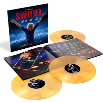 SIMPLY RED - HOLDING BACK THE YEARS: LIVE IN SANTIAGO (CLEAR/YELLOW & BLACK MARBLED VINYL/180G/NUMBERED)