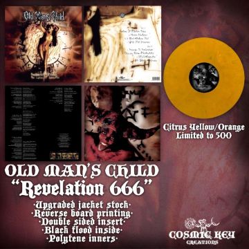 OLD MAN'S CHILD - REVELATION 666 (THE CURSE OF DAMNATION) (CITRUS ECO YELLOW/ORANGE