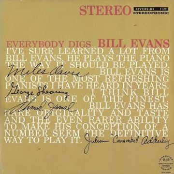 BILL TRIO EVANS - EVERYBODY DIGS BILL EVANS (GREY MARBLE VINYL)