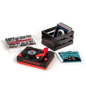 (RSD26) Rolling Stones RSD3 Turntable with Crate and Six 3-Inch Singles